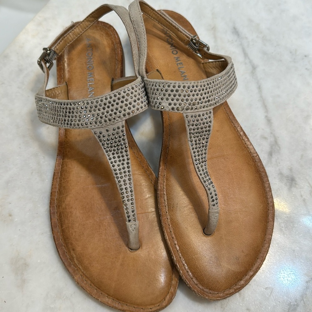 Taupe Antonio Melani sandals